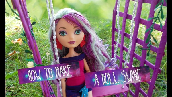 Качели для кукол. How to make a doll swing. , Madlin Abu