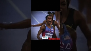 Sha'carri richardson on fire #sports #shortsfeed #shorts