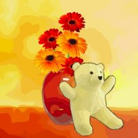 Я - Флорист. Неповторимый букет на стену другу.