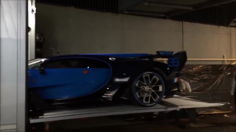 Bugatti Vision GT real car start up, revving,
