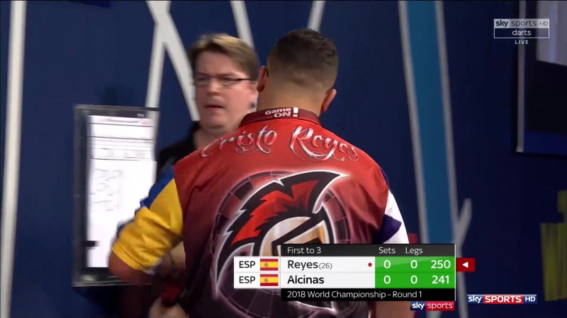 Cristo Reyes vs Toni Alcinas ( PDC World Darts Championship 2018, Round