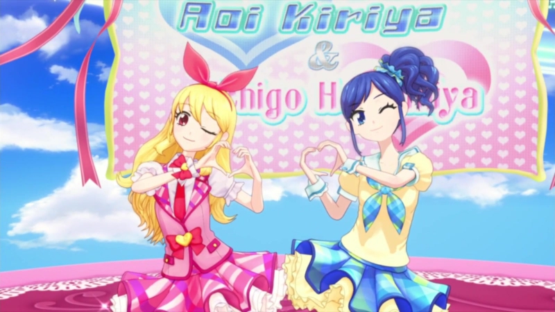 Aikatsu Episode 4 Idol Activity ( Hoshimiya Ichigo and Kiriya Aoi)