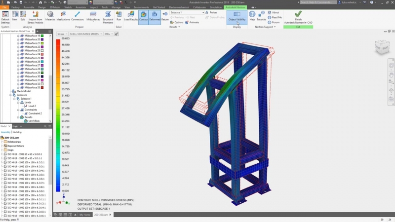 Прочностные расчеты в Nastran In-CAD