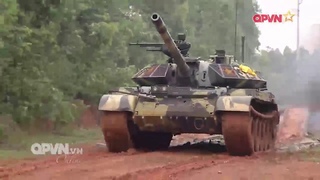 T-54M3 in action - Xe Tng T-54M3