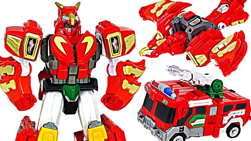 X Garion Cross Garion Fire truck and Phoenix combination robot Go , Du Du Pop