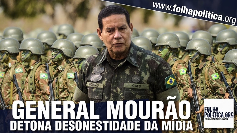 General Mourão detona hipocrisia e ignorância da grande mídia: Parece que está em Marte e não