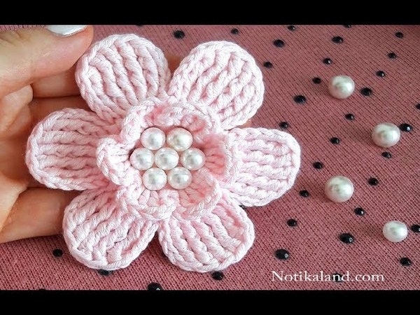 DIY Tutorial Crochet Flower EASY How to crochet