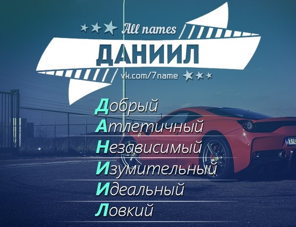 Добрый вечер, картинка с именем данила