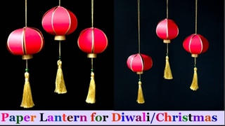 DIY-paper Lantern/Akash kandil step by step at Home | DIY Diwali/Christmas Decorations Ideas