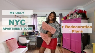 My Ugly NYC Apartment Tour in Manhattan.  1 Bedroom Decorate With Me - My Plan
