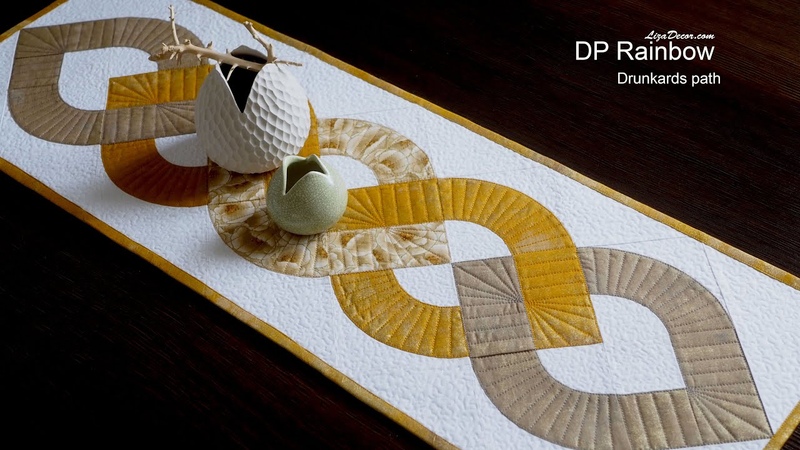 DP Rainbow Additional help for patchwork template Drunkards path 4, 5
