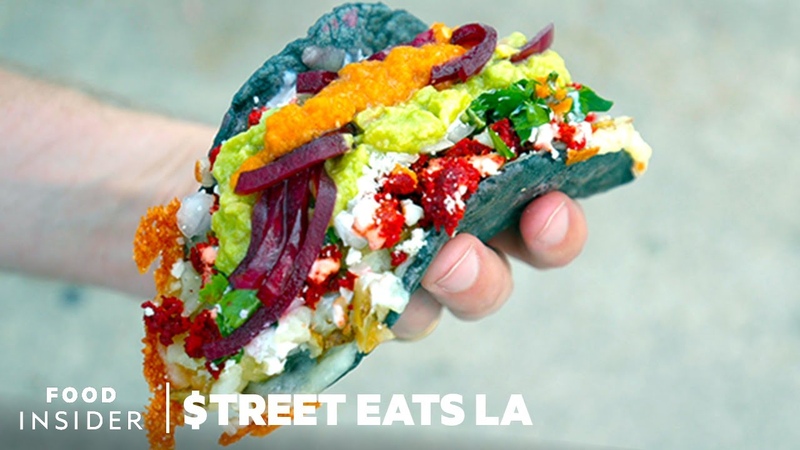 7 Layer Tacos And Blue Corn Quesadillas From Villas Tacos, treet Eats