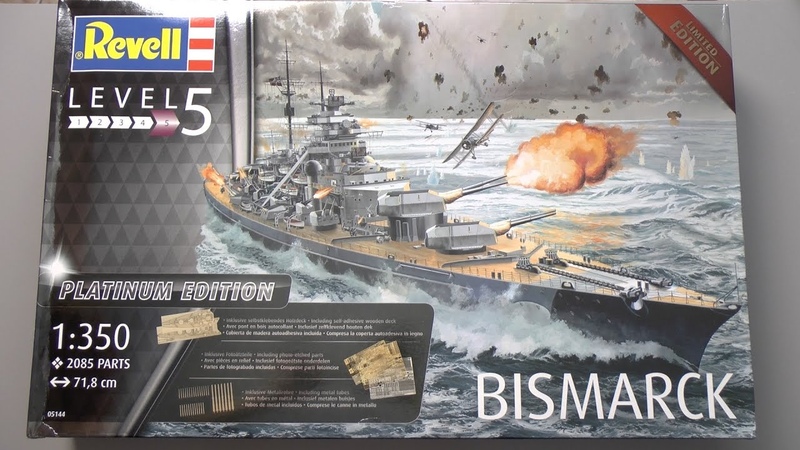 Линкор Bismarck :: 1, 350 :: Revell :: Platinum, Limited edition. Обзор,