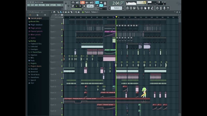 FL Studio Hardbass: XS Project Pumping Storm (2004) Remake ( FLP