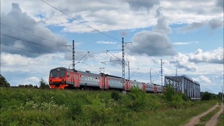 ЭД4М-0322 сообщением Серп и Молот  Владимир прибывает на станцию Усад