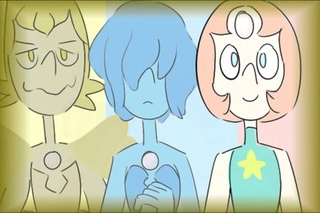 Steven Universe yellow diamond and blue diamond tribute