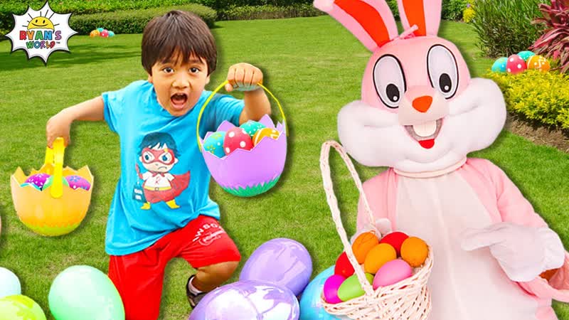 Huge Easter eggs Hunt with Ryan and the Easter