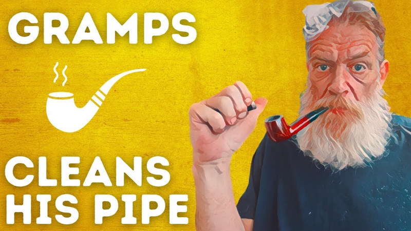 Grumpy Gramps Cleans His