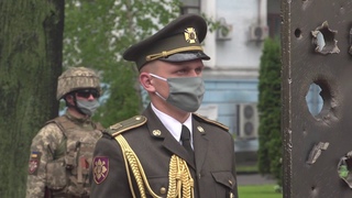 Ранковий церемоніал вшанування загиблих українських героїв 28 травня