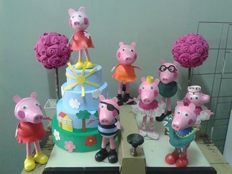 Como fazer a Peppa pig E. V. A 3d ( versão I) by Vivian