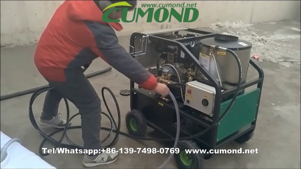 Diesel fuel steam and hotcold water cleaning