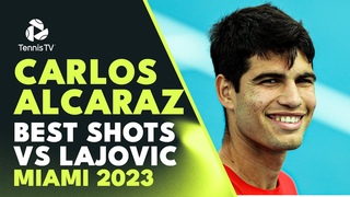 Carlos Alcaraz Impressive Best Shots vs Dusan Lajovic | Miami 2023