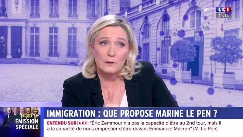 IMMIGRATION : QUE PROPOSE MARINE LE