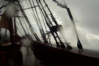 Rough seas on HMS Bounty