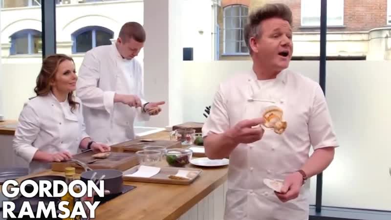 Gordon Ramsay Tries To Teach A Spice Girl How To Cook