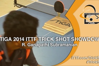 3. R. Ganapathi Subramanian - STIGA 2014 Table Tennis TrickShot Showdown