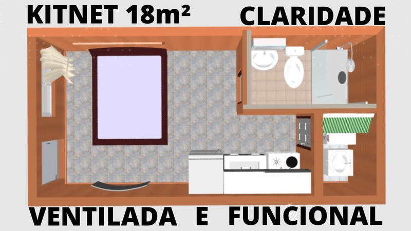KITNET 18 M (3 X 6) VIVER DE KITNET, RENDA