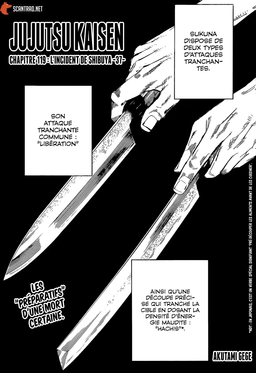 Jujutsu Kaisen Scan 119 VF, image №1