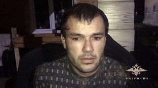 МВД России публикует видео задержания подозреваемого в совершении двойного убийства в Подмосковье
