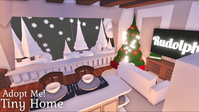 Cozy Christmas Tree Tiny House Adopt Me Speed Build