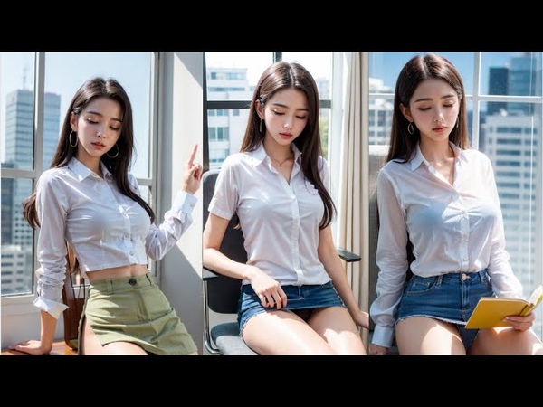 4 K 피곤한 비서 tired secretary 疲れた秘書