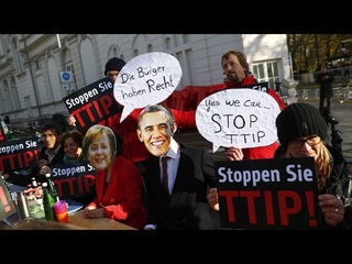 100,000+ protest TTIP trade deal in Germany amid Obama visit