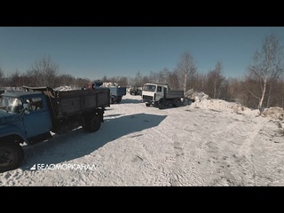 Уборка снега. Ягры   (Северодвинск)