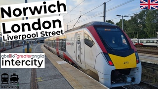 Greater Anglia Intercity Norwich - London Liverpool street British Rail Class 745 trip report