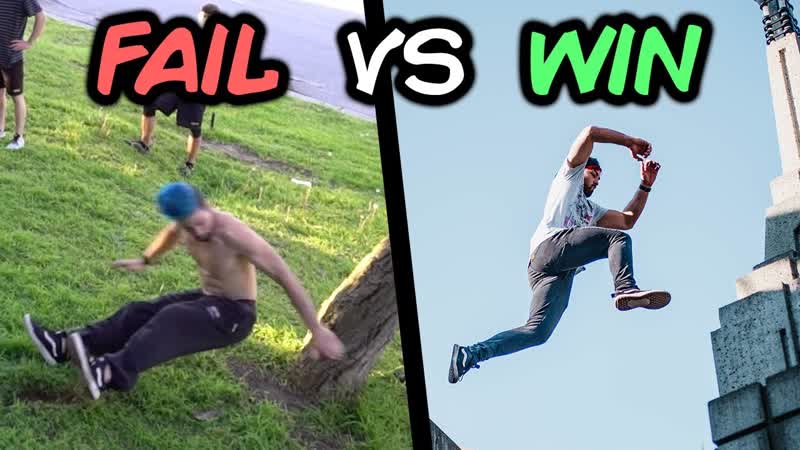 Best Wins vs Fails Compilation ( Parkour,