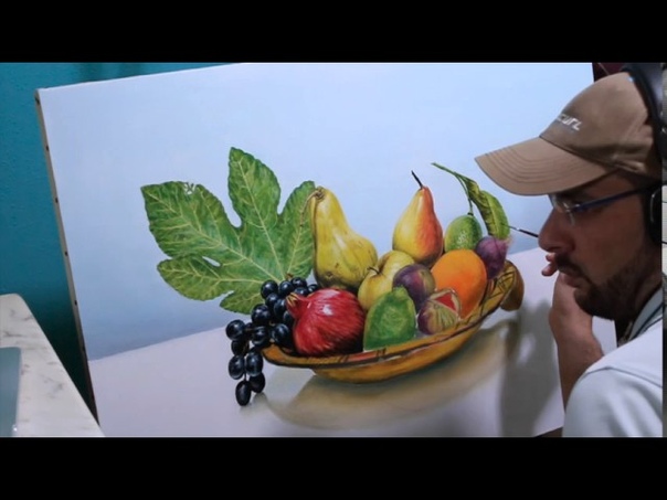speed painting hyperrealistic still