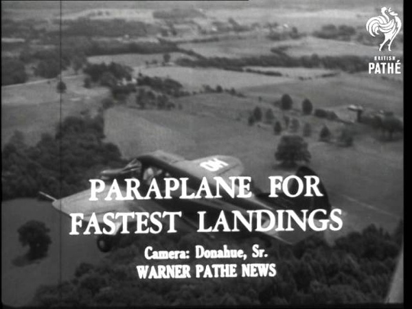 Aviation. New Tractor Type Landing Gear. The Paraplane