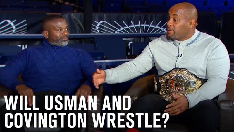 Will Kamaru Usman and Colby Covington Wrestle , UFC 268 Weigh in