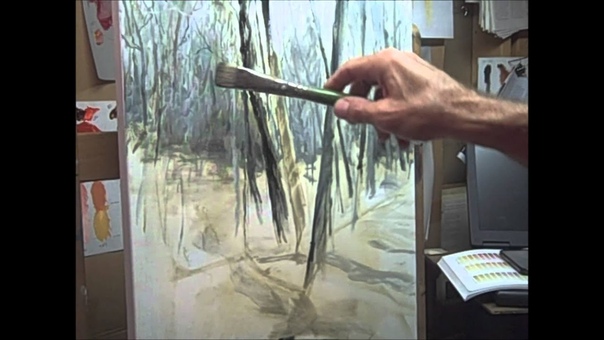 Oil Painting demo with Mike Pintar How to paint snow and