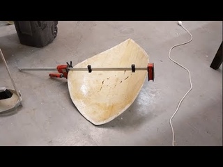 Making an authentic kite shield board using modern tools