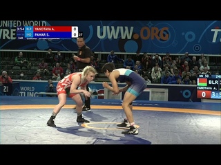 Qual. WW - 50 kg: A. YANOTAVA (BLR) v. S. PAWAR (IND)