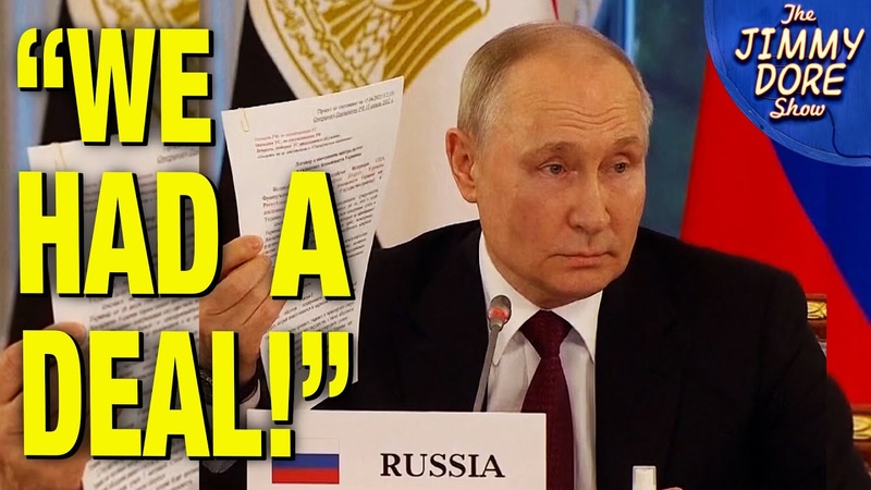 Putin Shows Off Year Old Ukraine Peace Treaty Biden