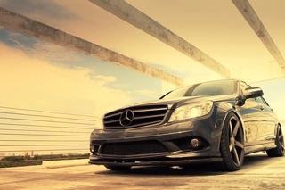 Mercedes Benz C-Class C350 on 19'' Vossen VVS-CV3 Concave Wheels / Rims