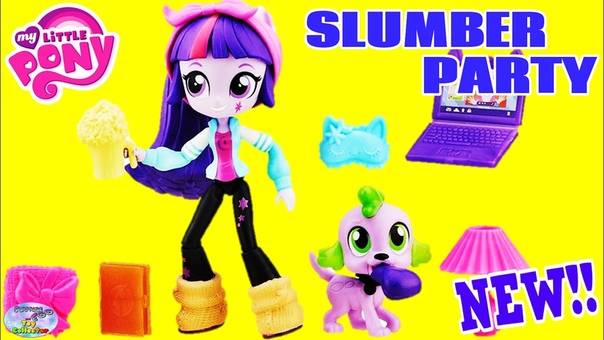 My Little Pony Equestria Girls Minis Slumber Party Twilight Sparkle with Spike NEW