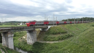 Электропоезд ЭД4М-0429 перегон Белые Столбы - Барыбино