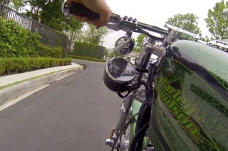 Riding Harley Davidson Seventy-Two 72 in Bangkok